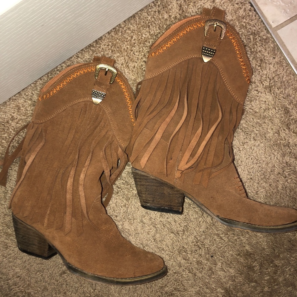 Fringe Cowgirl Boots